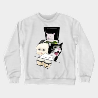 Internet Meme Cats Crewneck Sweatshirt